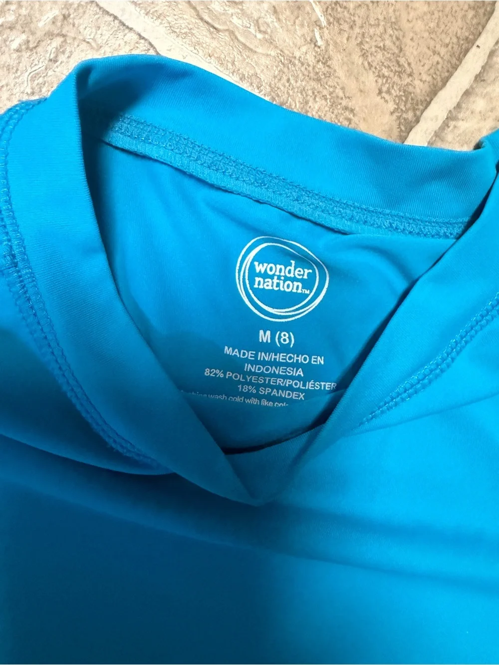 Bright Blue Short Sleeve Swim Rashguard